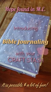 Bible Journaling with a craft stash