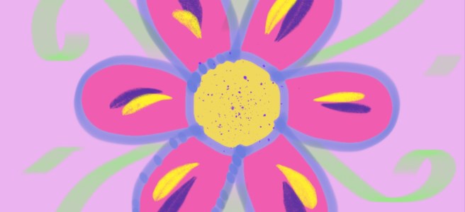 A flower doodle
