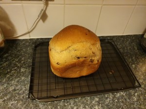Baked fruit loaf