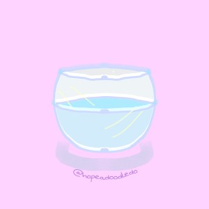 A glass bowl doodle