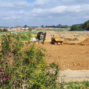 Dump Truck Excavating Tonnes Of Soil