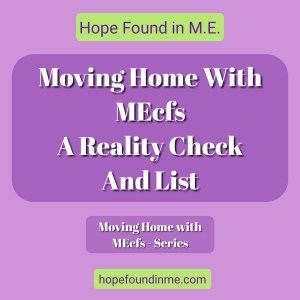 Moving Home With MEcfs - A Reality Check And List