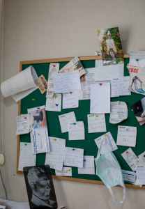 A Messy Pinboard