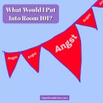 Red Flag Drawing With Angst Written On the Flags