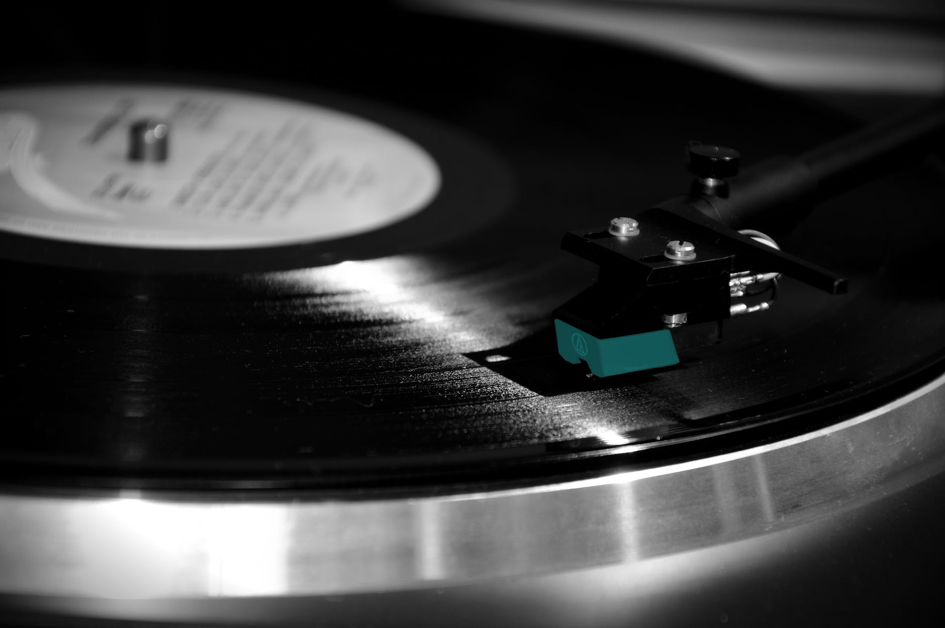 A Vinyl On A Turntable